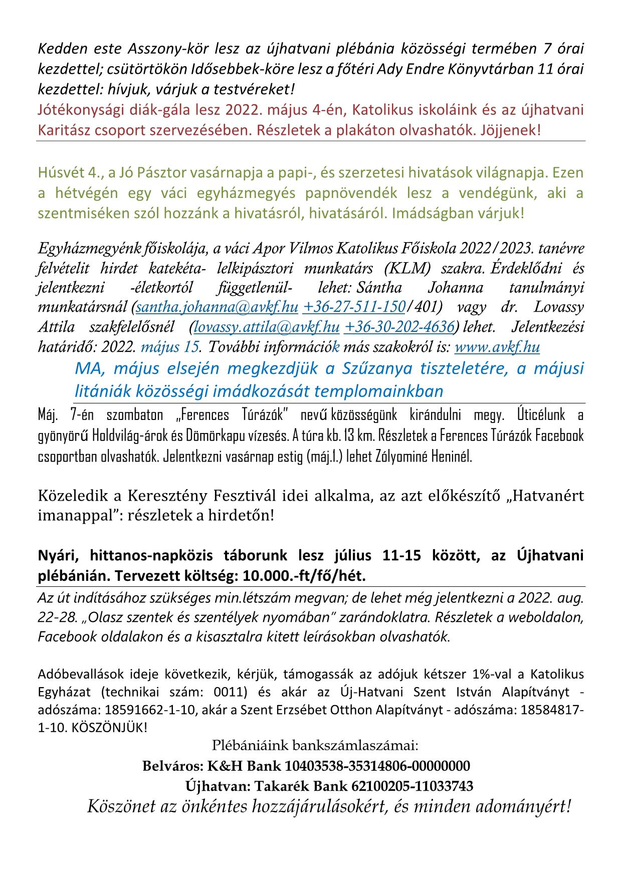 HATVAN FERENCES 2022. május 1 2