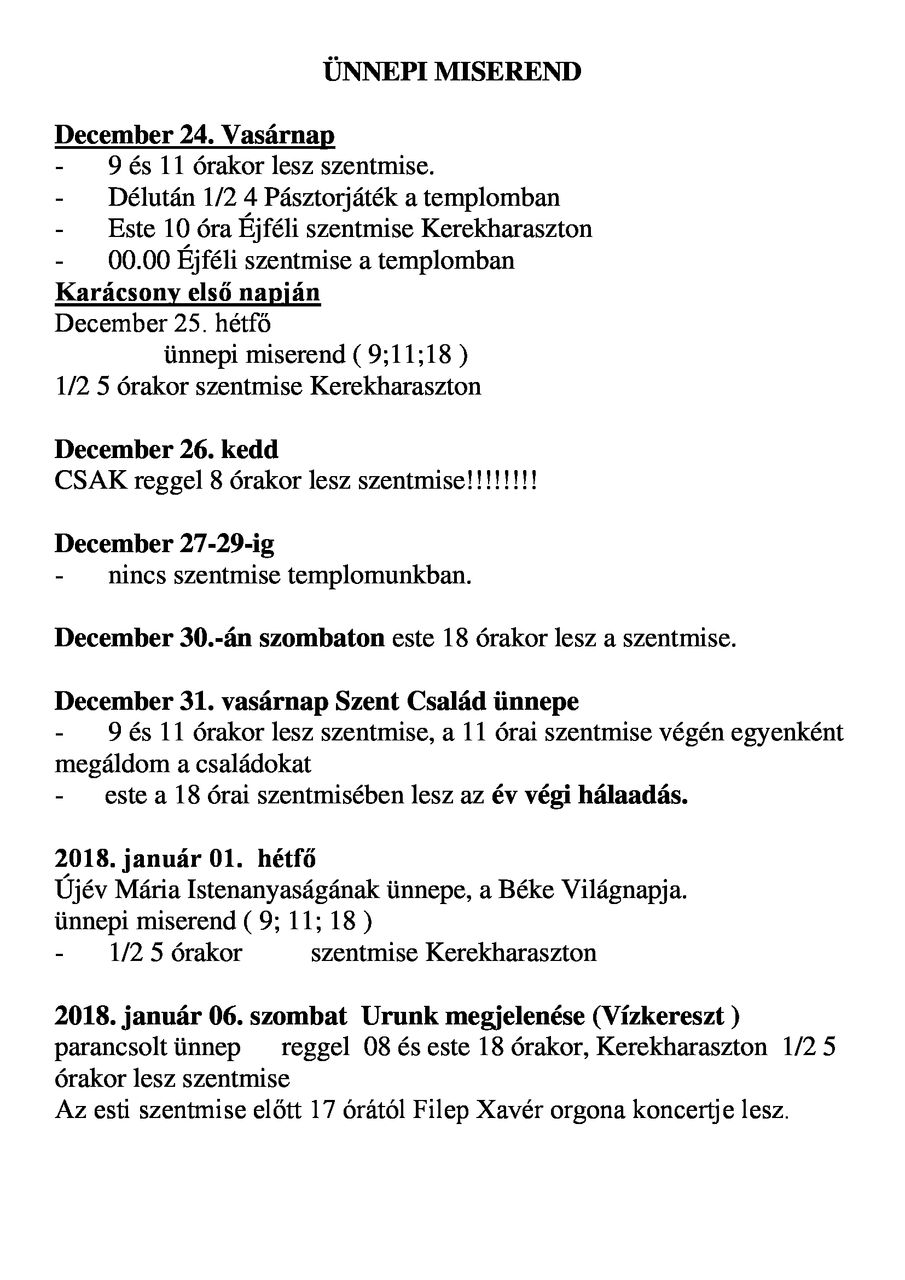 2017ÜNNEPI MISEREND