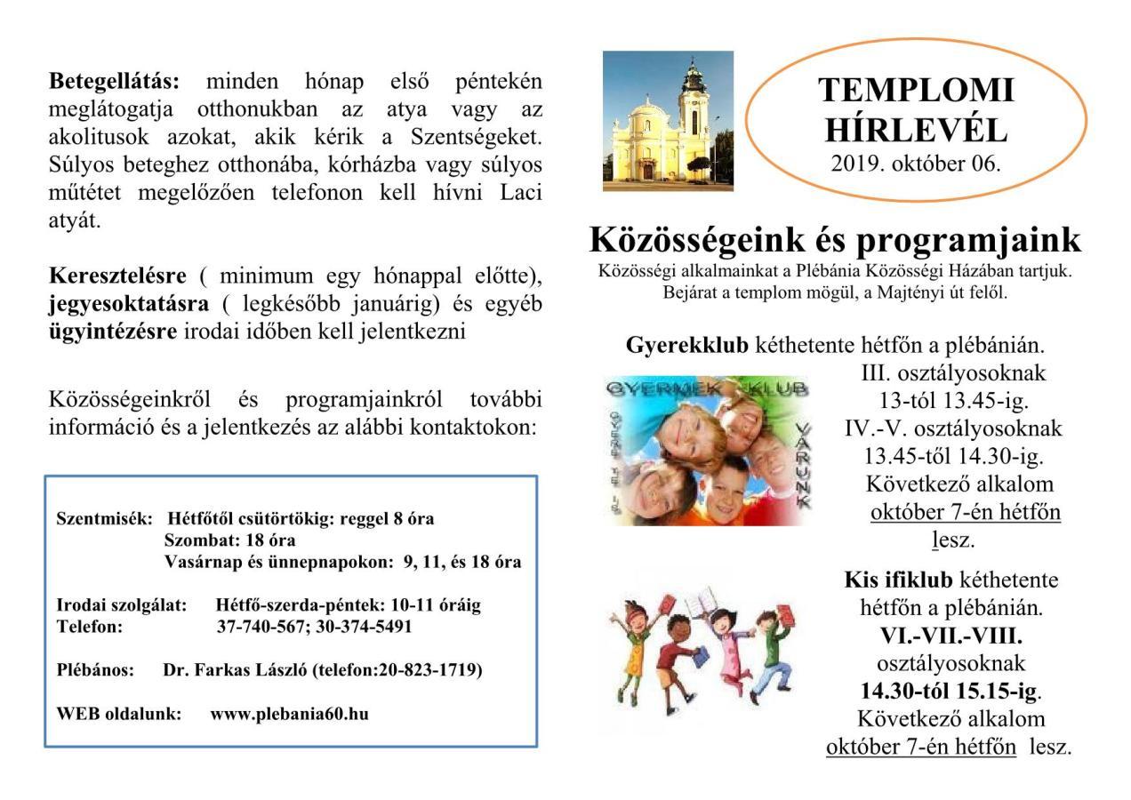közösségek programok