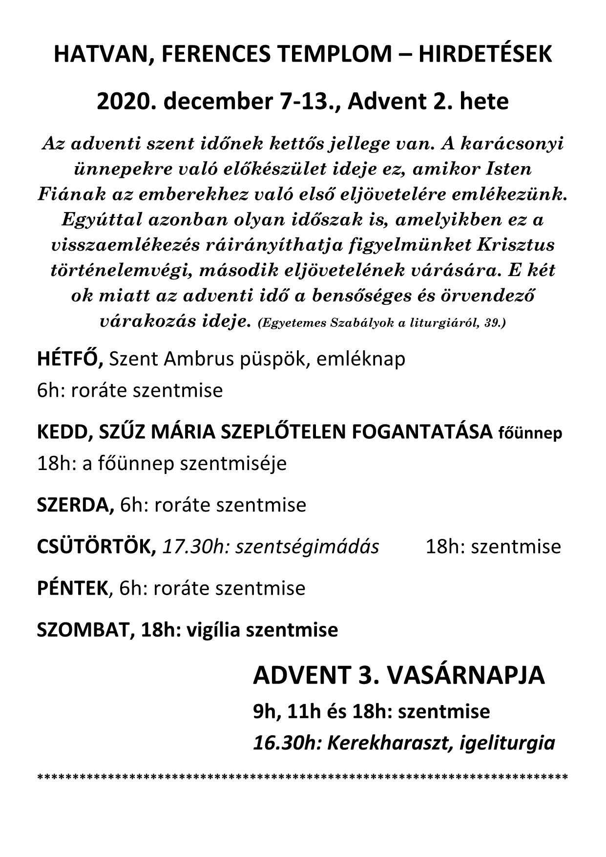 2020.12.06. Hírlevél 1