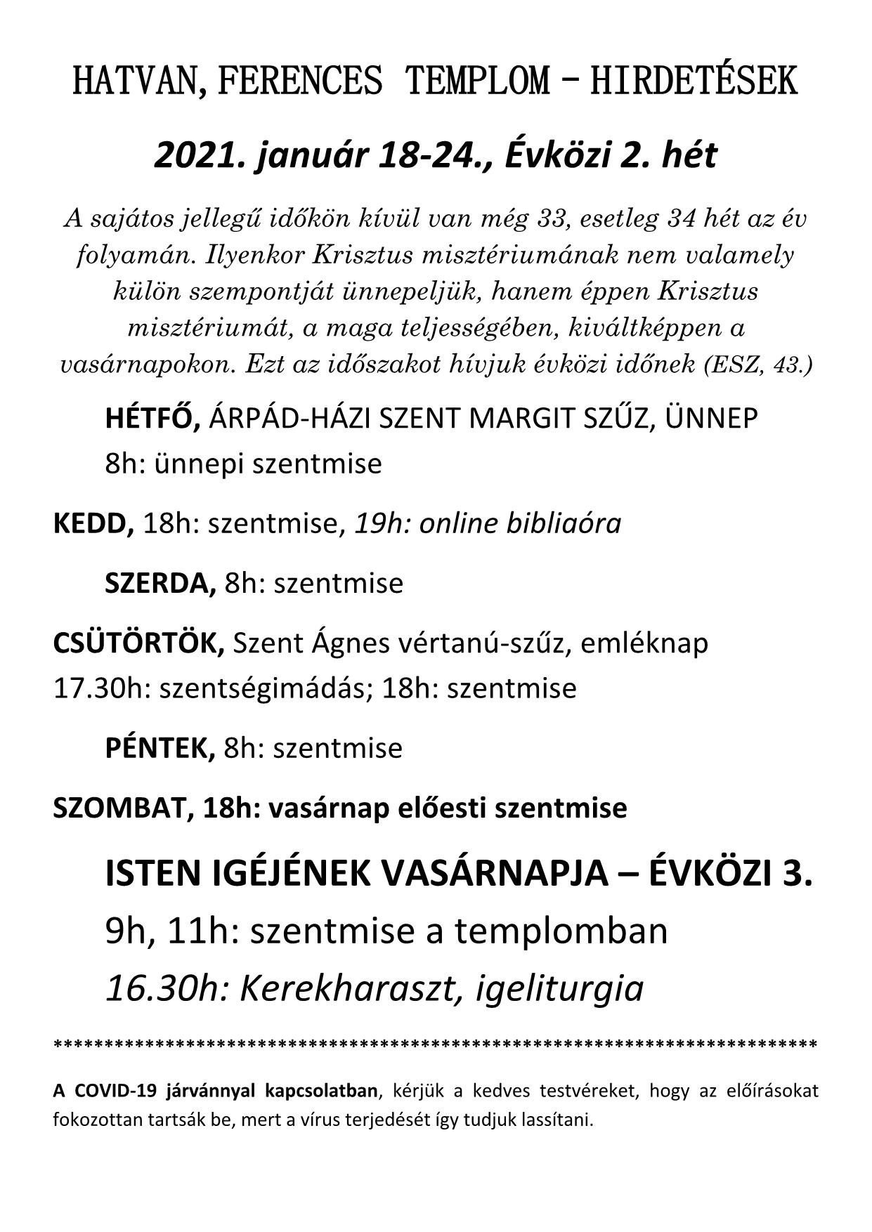 HATVAN hirdetés 21.01.17. 1