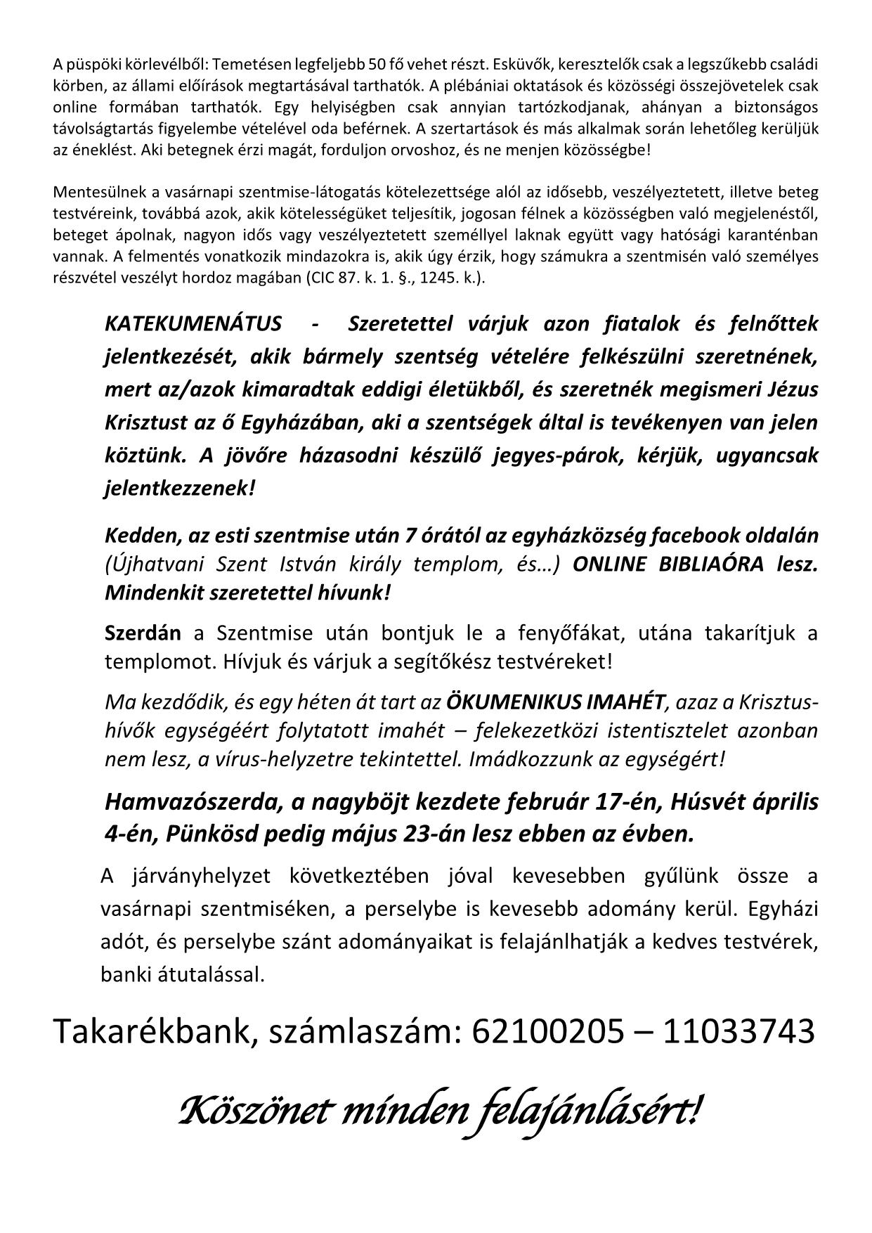 HATVAN hirdetés 21.01.17. 2