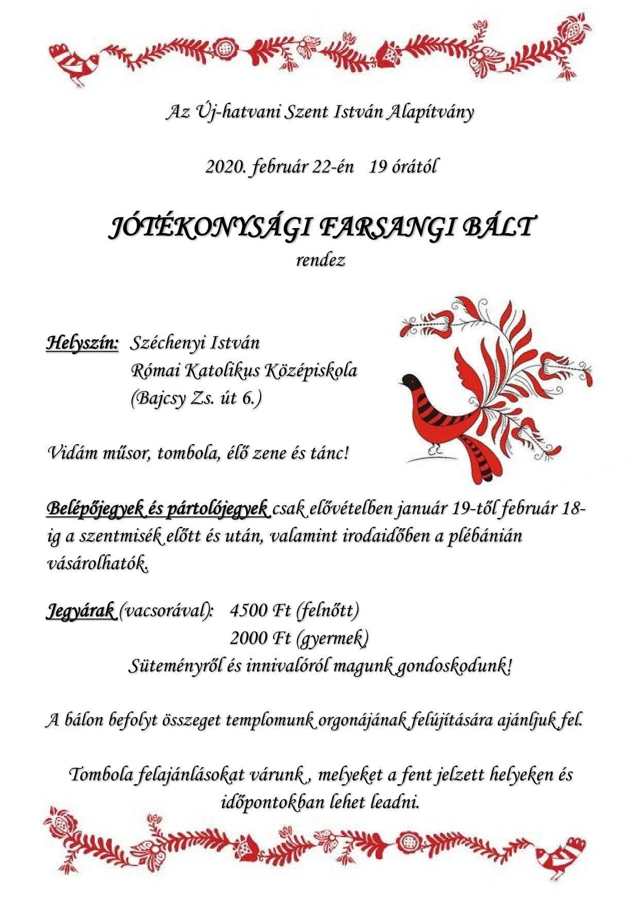 Farsangibálplakát2020