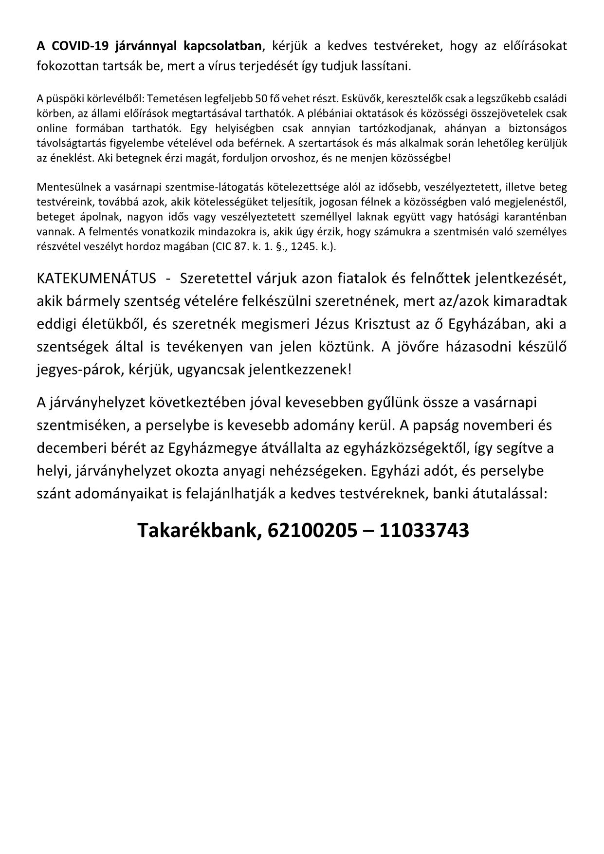HATVAN hirdetés 2020.12.27. 2