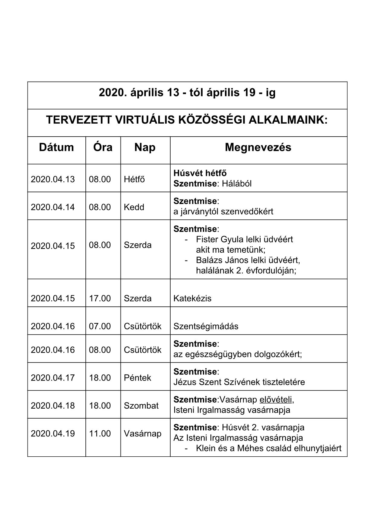 Hirdetés Húsvétvasárnapra 5