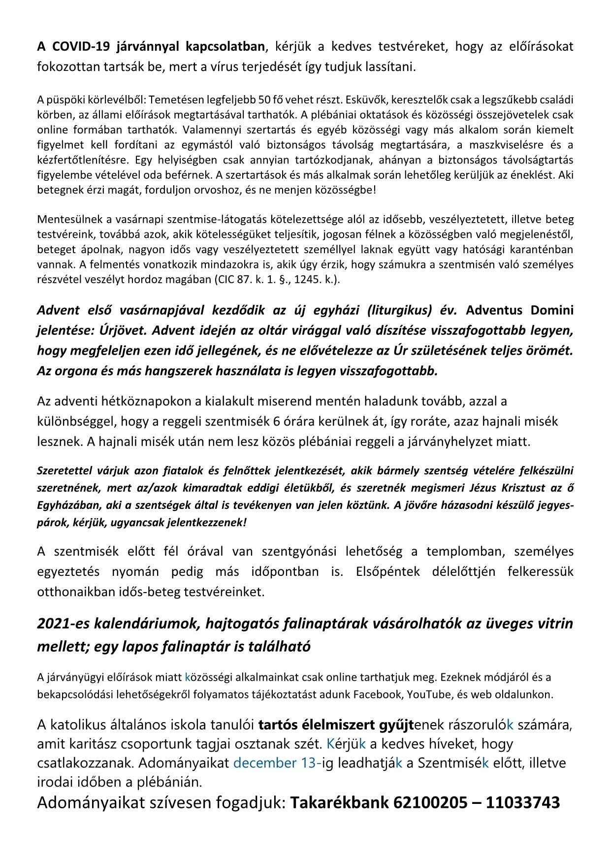 advent 1.vasárnapja 2
