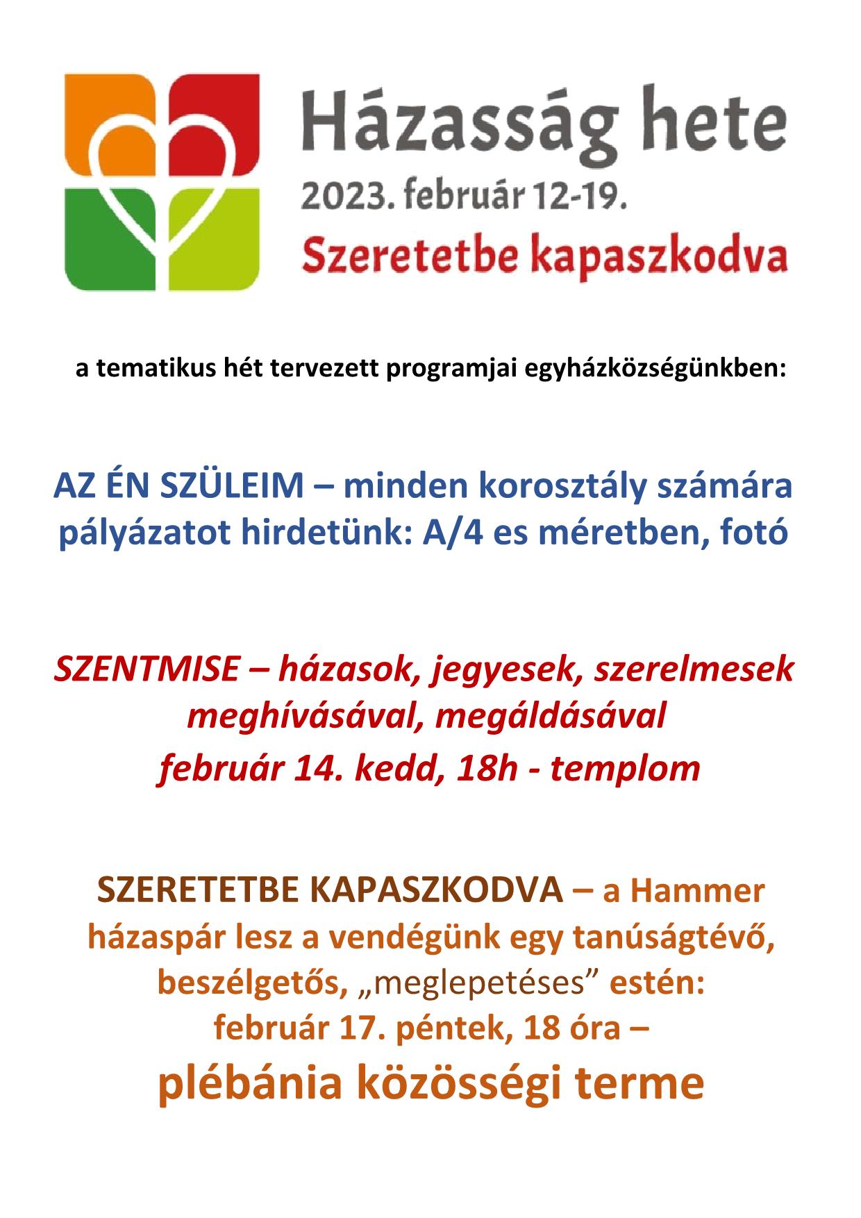 1házasság hete 2023m 1
