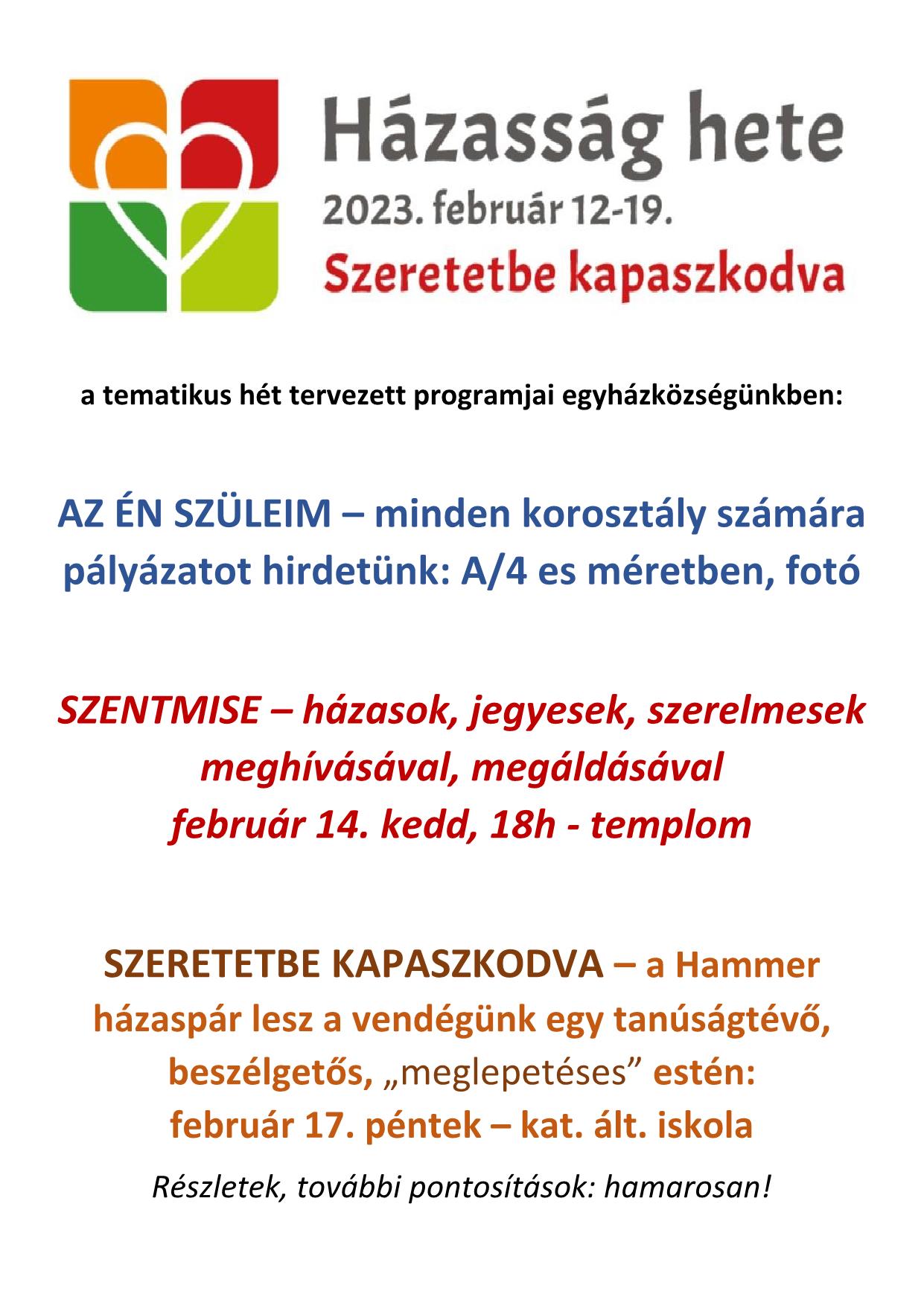 házasság hete 2023 1